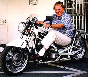 Dan Gurney and the Gurney Gator motorcycle
